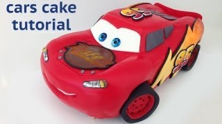 Cars Cake Tutorial HOW TO COOK THAT Disney Lightning McQueen Ann Reardon [upl. by Wixted]