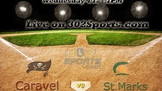 1 St Marks vs 7 Caravel Boys Baseball LIVE from Caravel Academy [upl. by Iatnohs]