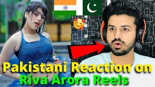 Pakistani React on Riva Arora Reels  Reaction Vlogger [upl. by Akined]