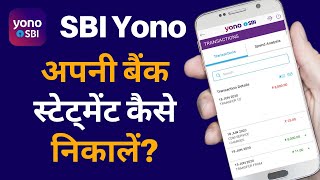 How to Download Bank Statement from Yono SBI  How to Check Mini Statement in Yono App [upl. by Haron]