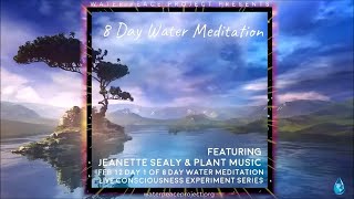 FEB 12 DAY 1 of 8 Day Water Meditation amp Consciousness Experiment  Jeanette Sealy amp Plant Music [upl. by Gilbye495]