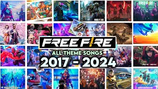 FREE FIRE ALL THEME SONG 2017 TO 2024 🎧  FF THEME SONG OB01  OB48 UPDATE  LOBBY SONGS [upl. by Bauer]