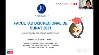 FACULTAD DISCRECIONAL DE SUNAT 2021 [upl. by Retsam]