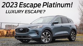 2023 Ford Escape Platinum Review New Luxury Escape [upl. by Ojoj]