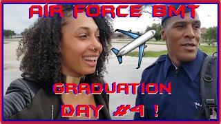 AIR FORCE BMT Graduation Airmens Parade Dorm Tour and more Day 4 Lackland AFB  Aye Yo Jazz [upl. by Olyhs]