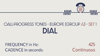 Dial tone France Germany Netherlands and more Phone sounds Sound effects SFX [upl. by Wharton]