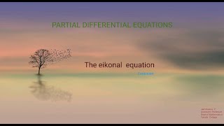 The eikonal equation  Solved Example PDE [upl. by Leirbag833]