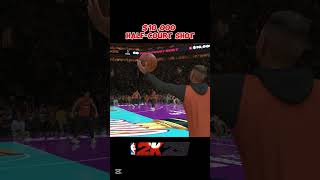 10000 HALFCOURT SHOT BY A FAN nba2k25 mycareer halfcourtshot [upl. by Nigrom]