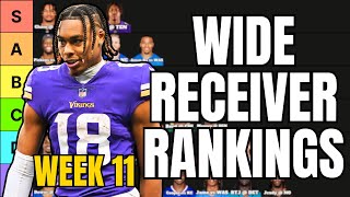 Top 40 Wide Receiver Rankings For Week 11 Fantasy Football [upl. by Arhas]