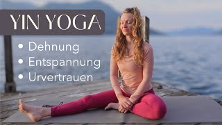 Yin Yoga am Abend I Element Wasser I Angst vs Urvertrauen [upl. by Aneekal]