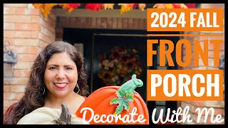 🍁New🍁 2024 Fall Front Porch 🍂 Fall Decorating Ideas 🍁 2024 Fall Porch Decorate With Me 🍂 Fall Decor [upl. by Sekoorb]