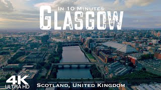 GLASGOW 2024 🏴󠁧󠁢󠁳󠁣󠁴󠁿 Drone Aerial 4K  Scotland United Kingdom [upl. by Carolynne798]