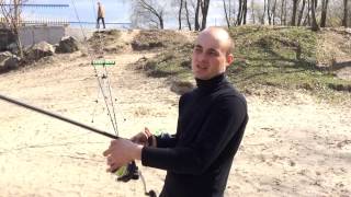 Тест удилища daiwa black widow 13 f 375lb [upl. by Aala886]