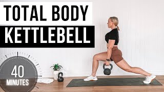 40 Minute Total Body Kettlebell STRENGTH X HIIT Workout  NO REPEAT [upl. by Donaghue]