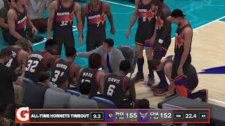 All Time Charlotte Hornets vs All Time Phoenix Suns GOAT TournamentLosers Bracket 2 [upl. by Alfy]