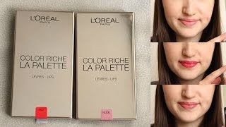 LOréal Paris Color Riche Palettes  Review First Impressions amp Swatches [upl. by Anoyet]