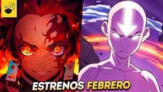 🔥ESTRENOS ANIME IMPERDIBLES FEBRERO 2024 NETFLIX Crunchyroll Disney Animeflv xd y más [upl. by Alyam164]