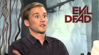 Evil Dead 2013 Exclusive Shiloh Fernandez Jessica Lucas Lou Taylor Pucci [upl. by Ruosnam551]