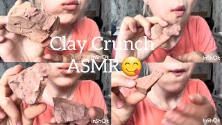 ASMR Crunching Clay ✨️ Oddly Satisfying Asmr Crunch Video ✨️ [upl. by Heffron]