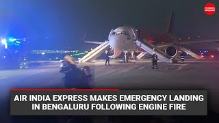 Air India Express makes emergency landing in Bengaluru following engine fire [upl. by Jameson311]