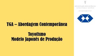 Toyotismo  TGA [upl. by Callahan]