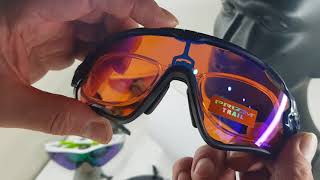 Oakley Prescription clip for Jawbreaker sports sunglasses  オークリー ジョーブレイカーのスポーツサングラス [upl. by Ainahtan]