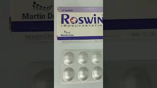 Roswin Tablet 5mg Uses Roswin 10mg Tablet Uses Roswin 20mg Tablet Uses Rosuvastatin [upl. by Haskins]