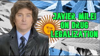 Javier Milei on drug legalization [upl. by Eemak977]