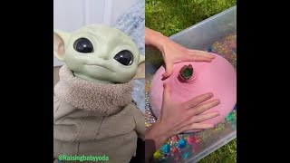 Raising Baby Yoda Tiktok Duet compilation [upl. by Notlrahc]