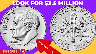 Rare 2020 Dime Coin that Could Make You a Millionaire  Coins Worth Money  Coin Collecting [upl. by Bonar]