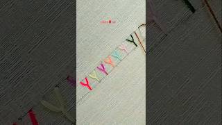 Y Stitch Embroidery  Hand Embroidery For Beginners [upl. by Boyer]