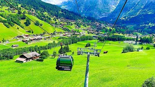 Männlichen GRINDELWALD🇨🇭 World’s Most Beautiful Cable Car Ride  Mountain In Switzerland [upl. by Akienaj]