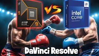 DaVinci Resolve Ryzen 9 9950X vs Intel Corei9 14900K [upl. by Ed]