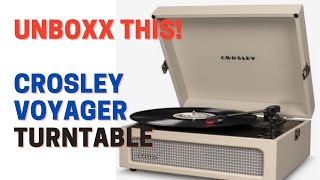 Crosley Voyager Turntable Unboxing [upl. by Tteragram]