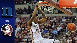 Duke vs Florida State Mens Basketball Highlights 201617 [upl. by Greenland]