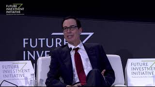 Capital markets with Steven Mnuchin and Sarah Al Suhaimi – Future Investment Initiative 2019 – Day 2 [upl. by Mccafferty]