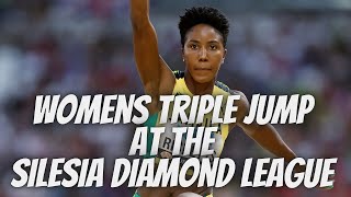 Womens Triple Jump At The Silesia Diamond League Meeting 2024 [upl. by Alehtse]