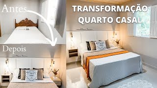 Diy Transformação Quarto de casal  Fiz uma cabeceira com EVA  Decorei gastando pouco 🏠 [upl. by Middendorf695]