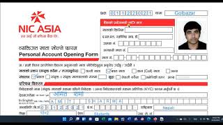 How to fillup NicAsia bank account opening form  NicAsia Bank  New Account open  by Nepali Views [upl. by Sergu]