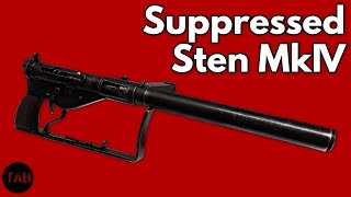 The Rarest Sten Gun  The Suppressed MkIVA [upl. by Eentihw]