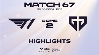 Highlights T1 vs GEN  Game 2  Tuần 7 Ngày 4  LCK Mùa Xuân 2024 [upl. by Nedrah]