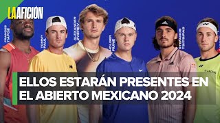 Los 5 jugadores top estarán en el Abierto Mexicano de Tenis [upl. by Orrocos]