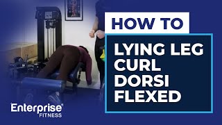 How to do Lying Leg Curl Dorsi Flexed [upl. by Nylatsirhc876]