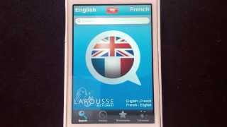 French Language Resources  Larousse EnglishFrench Dictionary App [upl. by Tyne]