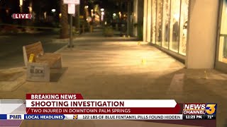 Two injured in downtown Palm Springs park shooting pm [upl. by Hassi]