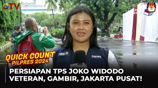 PERSIAPAN TPS JOKOWI Veteran Gambir Jakarta Pusat  SPESIAL PEMILU [upl. by Marolda]