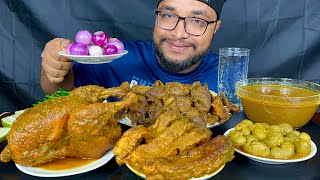 SPICY MUTTON BOTI CURRY WHOLE CHICKEN CURRY FISH CURRY AND GOAT KIDNEY WITH RICE INDIAN FOOD EATS [upl. by Moore]