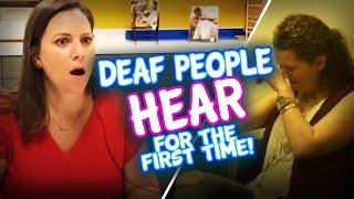 Amazing People Hearing for the First Time Deaf amp Hearing Impaired Get Cochlear Implants turned on [upl. by Aihsile]