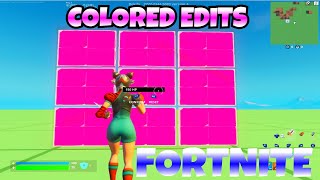 How To Get Colored Edits In Fortnite [upl. by Eirffej592]