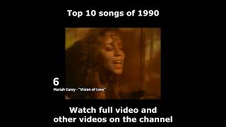 Top 10 songs of 1990 [upl. by Rafaello]